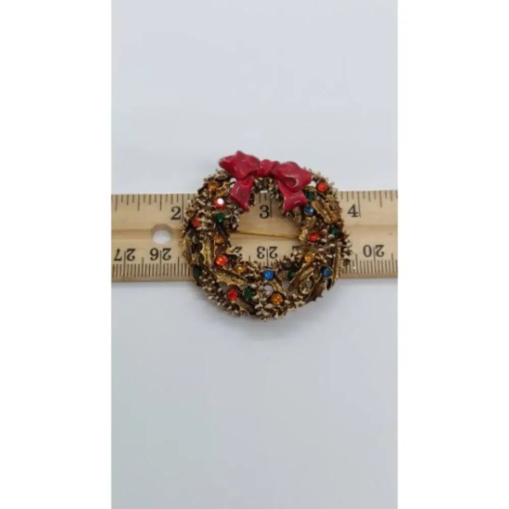Vintage ART wreath brooch‎ Arthur Pepper